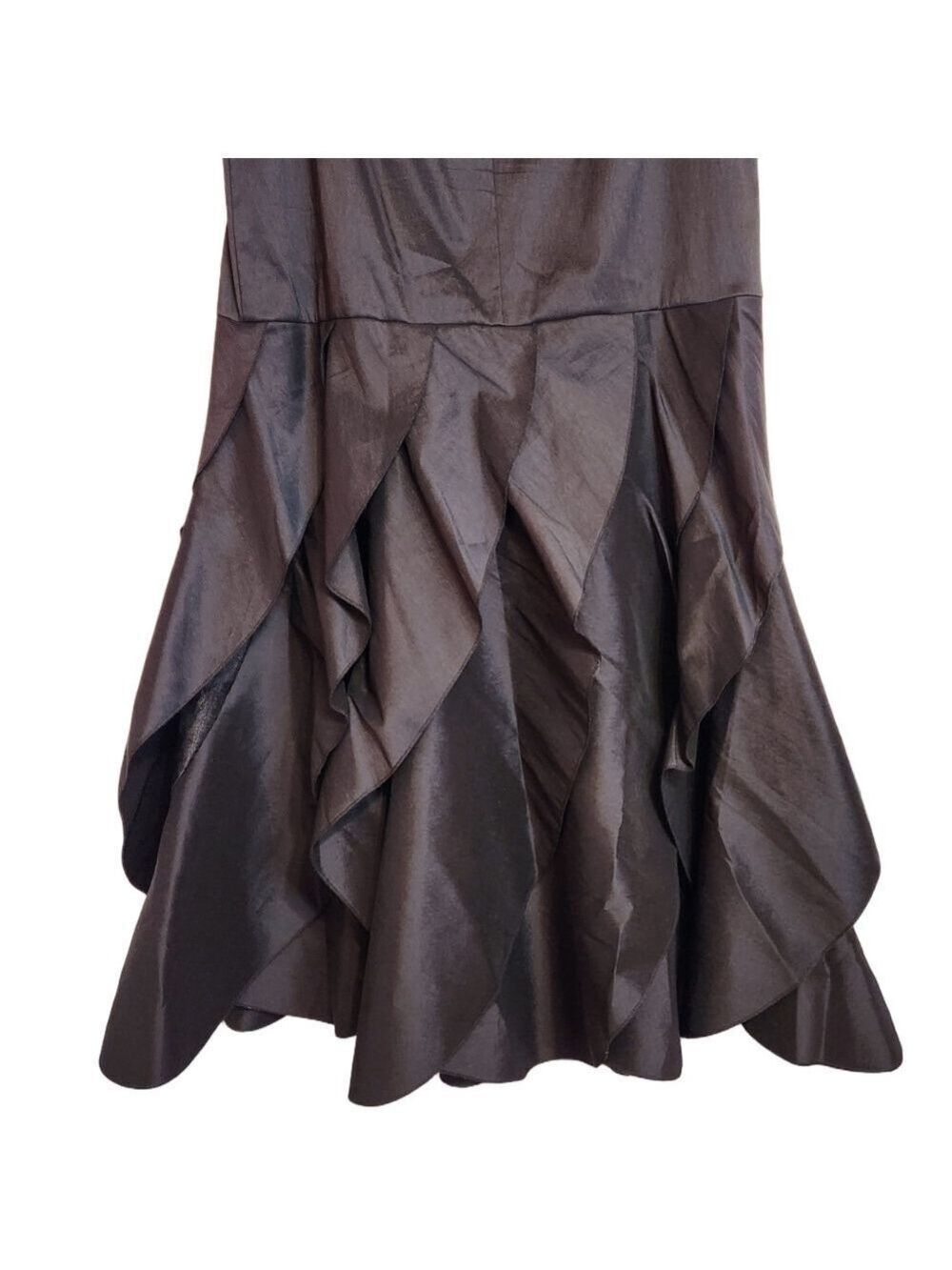 KM Collections Black Maxi Mermaid Skirt Size 8 - Picture 6 of 11